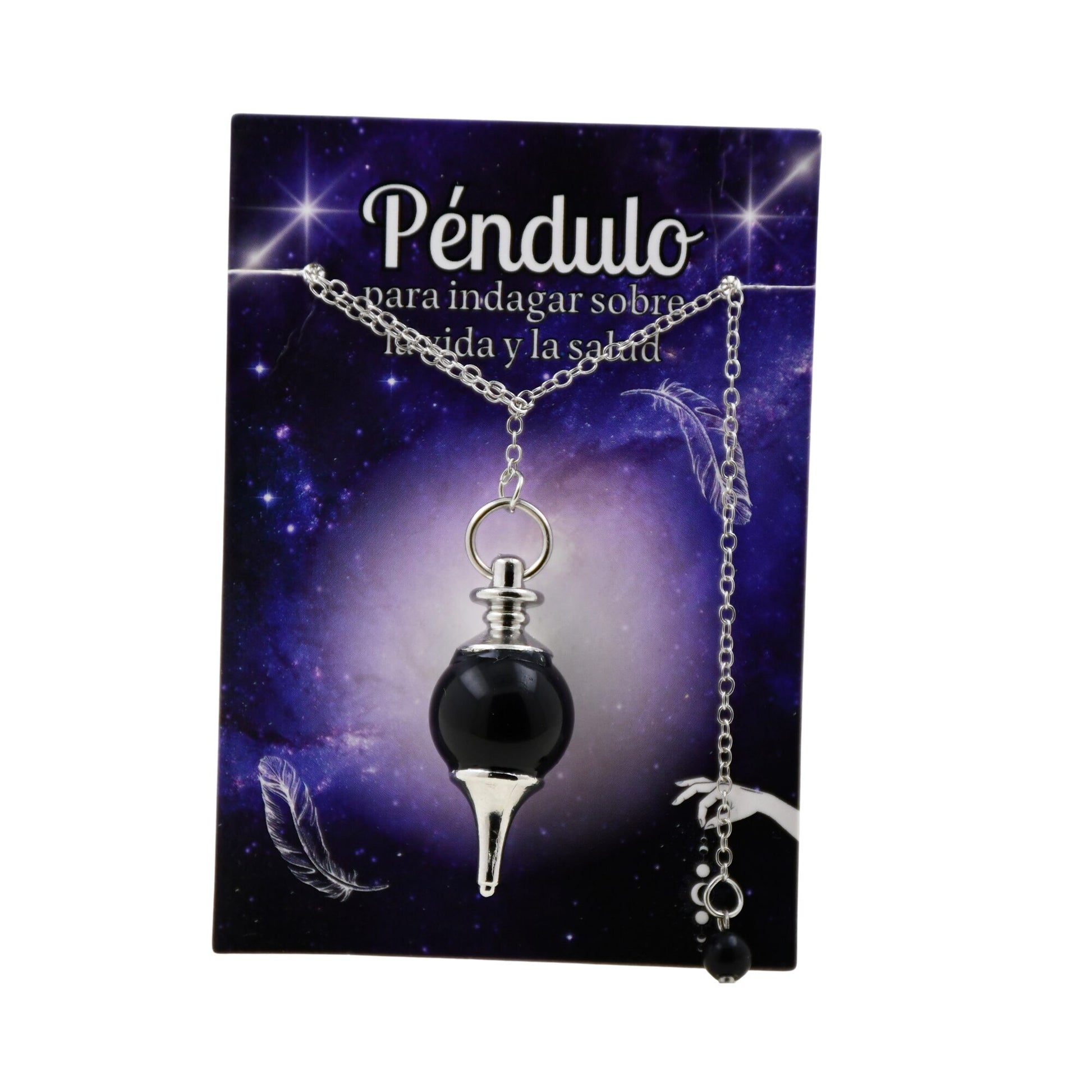 Péndulo Bola Mineral - Obsidiana REF 6