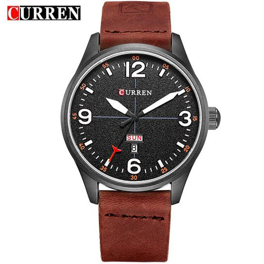 RELOJ CURREN HOMBRE M8265 NEGRO MARRÓN