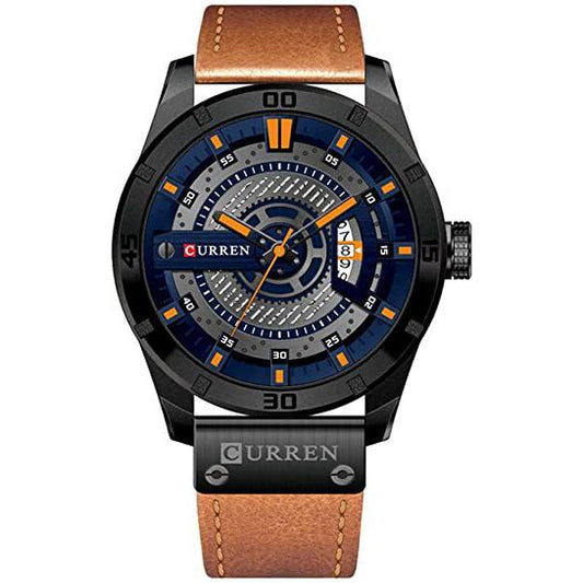 RELOJ CURREN HOMBRE M8301 NEGRO-NARANJA