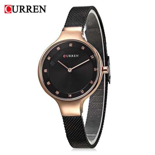 RELOJ CURREN MUJER 9008 NEGRO-ROSA