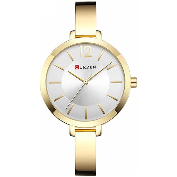 RELOJ CURREN MUJER 9012 BLANCO-DORADO