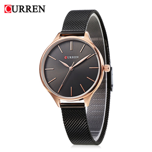 RELOJ CURREN MUJER 9024 NEGRO-ROSA
