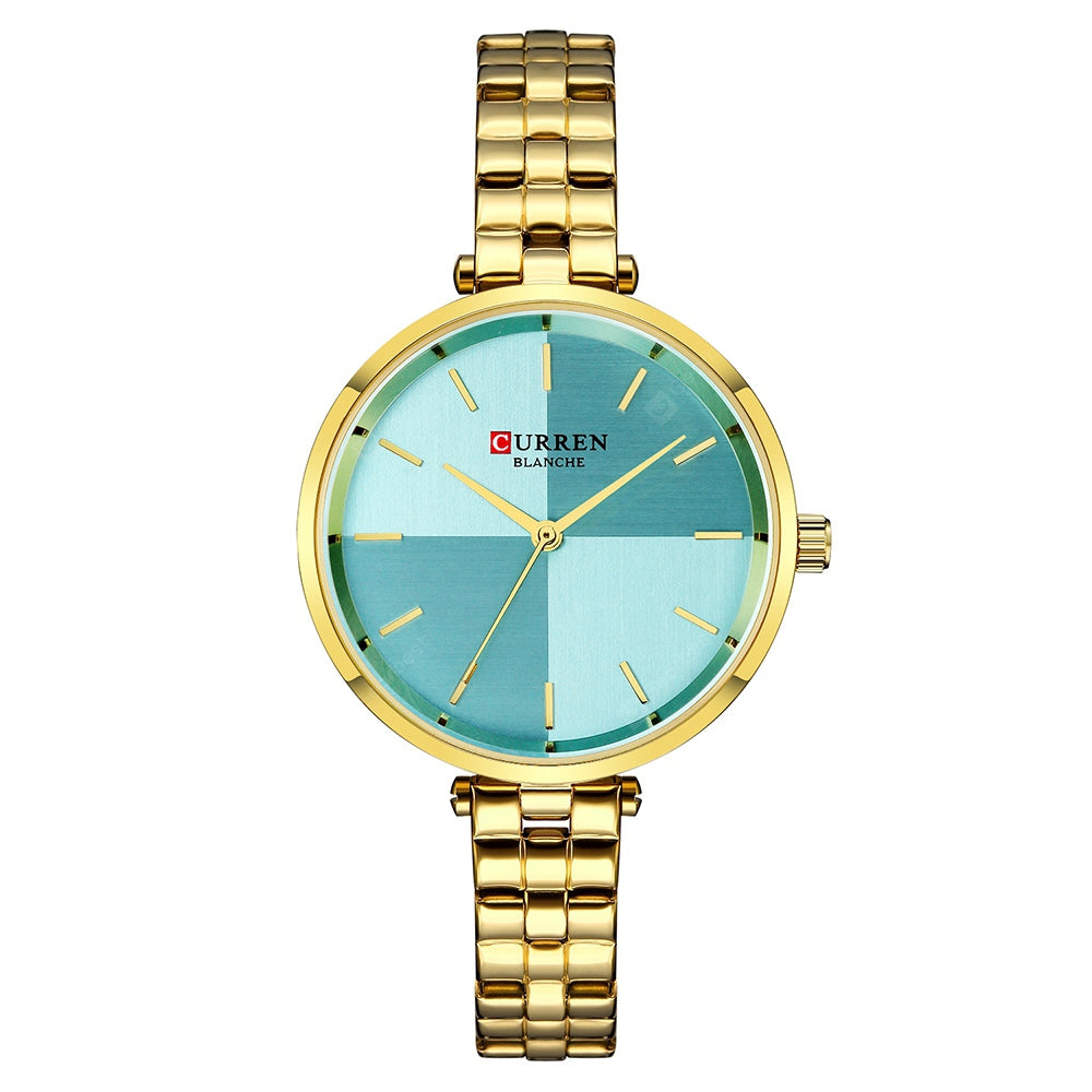 RELOJ CURREN MUJER 9043 TURQUESA-DORADO