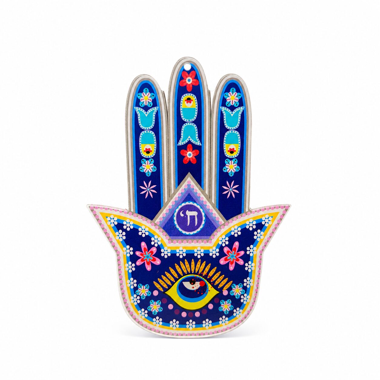Mano de Fátima Decorativa de Metacrilato Grande azul