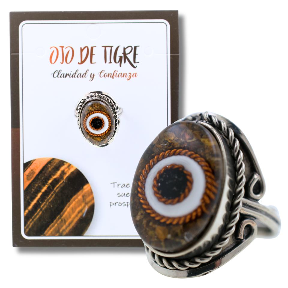 Anillo Alpaca Ojo OJO DE TIGRE REF. 6