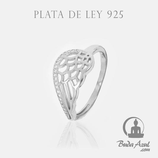 Anillo Plata ALA DE ANGEL CIRCONITAS REF. 690