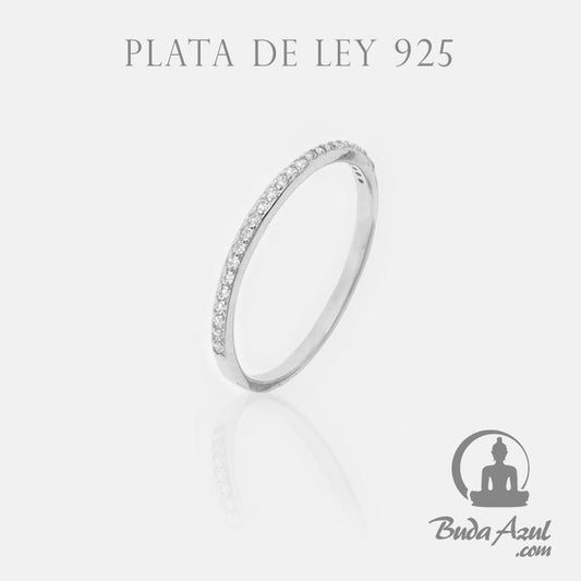 Anillo Plata FINO CIRCONITAS REF. 390