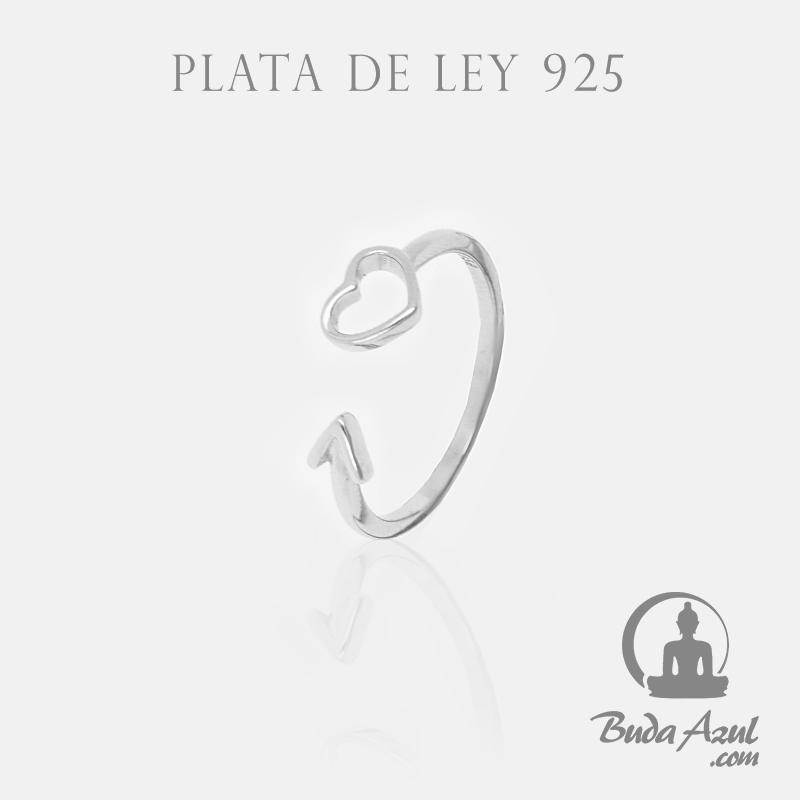Anillo Plata de Ley 925 CORAZON Y FLECHA REF. 390