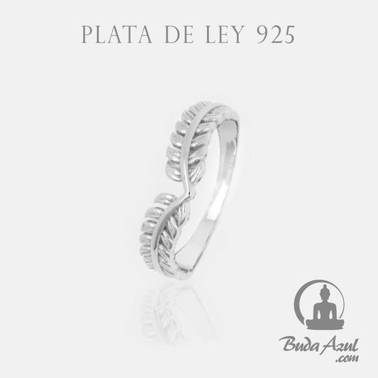 Anillo Plata de Ley 925 HOJAS LAUREL REF. 690