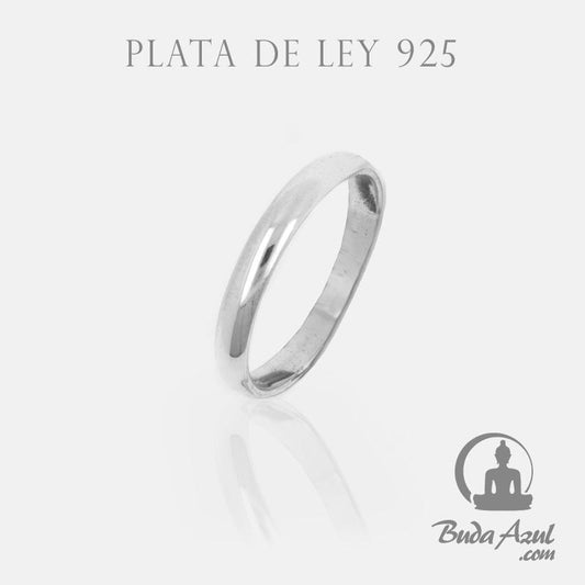 Anillo Plata de Ley 925 LISO DELGADO REF. 490