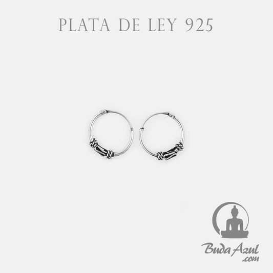 Argollas Plata de Ley 925 12 mm CELTA MOD2 REF 190