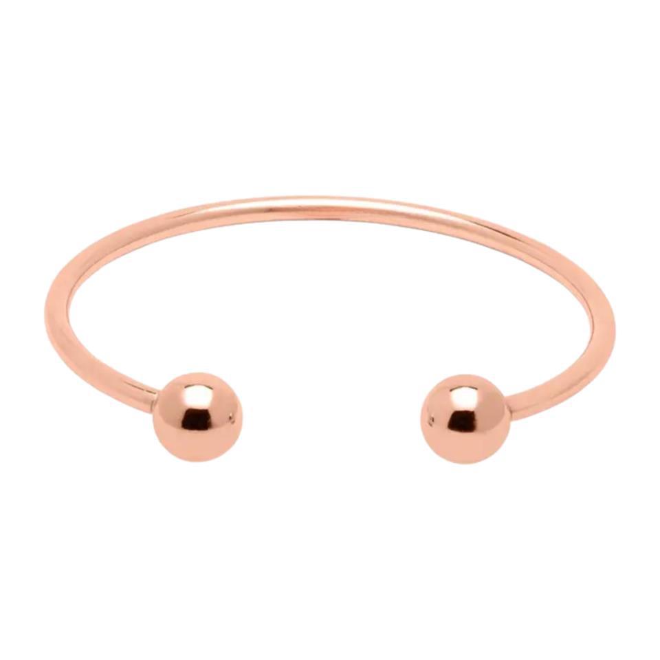 Brazalete Acero Pulso rosa Bolas 65*4mm