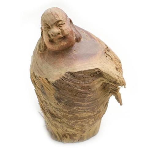 Buda madera tronco