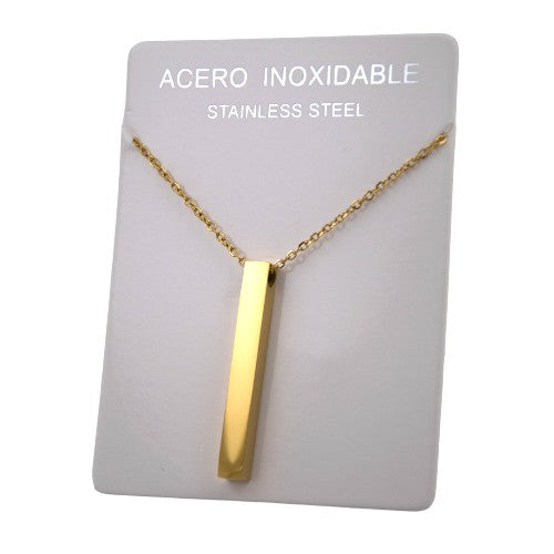 COLGANTE ACERO DORADO BARRA REF - 4