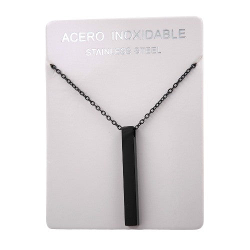COLGANTE ACERO NEGRO BARRA REF - 4