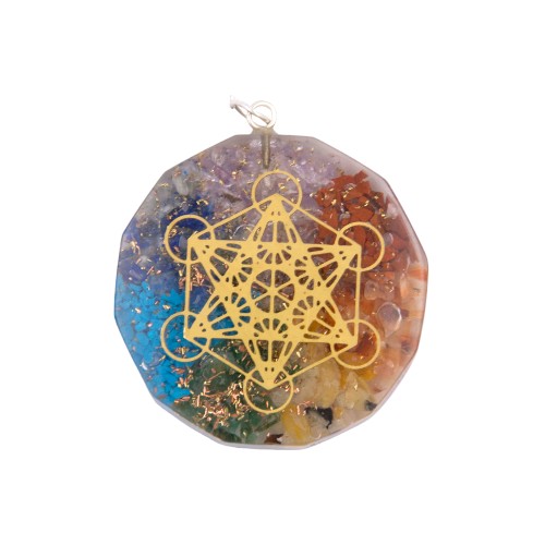 COLGANTE ORGONITA 40 MM METATRON REF. 200 - 7 CHAKRAS
