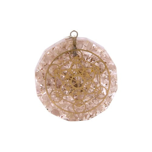 COLGANTE ORGONITA 40 MM METATRON REF. 200 - CUARZO ROSA