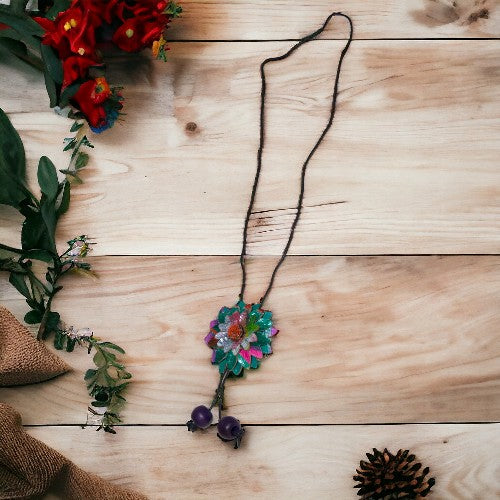 COLLAR CUERO FLOR REF 180-28 - Mod. 1