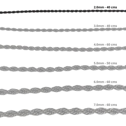 Cadena Acero inoxidable CORDON 2.0 - 40 CM NEGRO