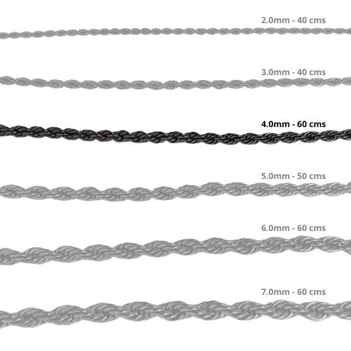 Cadena Acero inoxidable CORDON 4.0 - 60 CM NEGRO