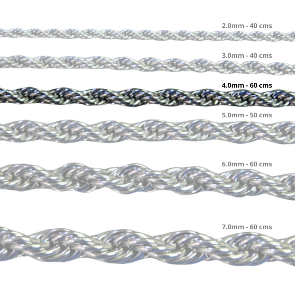 Cadena Acero inoxidable CORDON 4.0 - 60CM PLATEADO