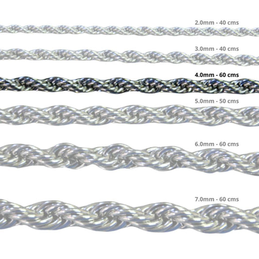 Cadena Acero inoxidable CORDON 4.0 - 60CM PLATEADO