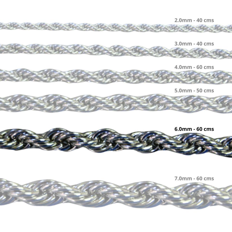 Cadena Acero inoxidable CORDON 6.0 - 60CM PLATEADO