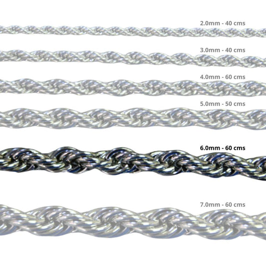 Cadena Acero inoxidable CORDON 6.0 - 60CM PLATEADO