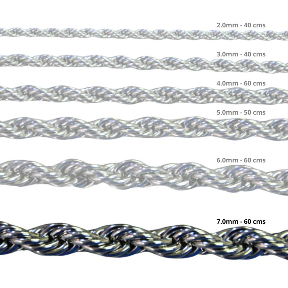 Cadena Acero inoxidable CORDON 7.0 - 60CM PLATEADO