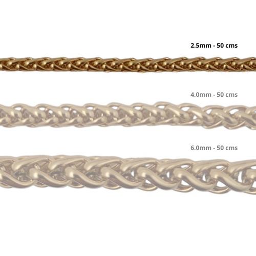 Cadena Acero inoxidable ESPIGA 2.5 - 50CM DORADO