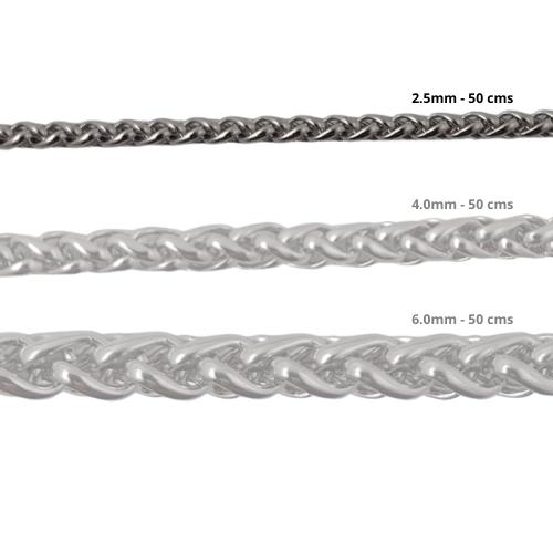 Cadena Acero inoxidable ESPIGA 2.5 - 50CM PLATEADO