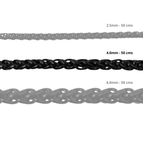 Cadena Acero inoxidable ESPIGA 4.0 - 50CM NEGRO