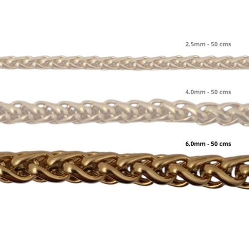 Cadena Acero inoxidable ESPIGA 6.0 - 50CM DORADO