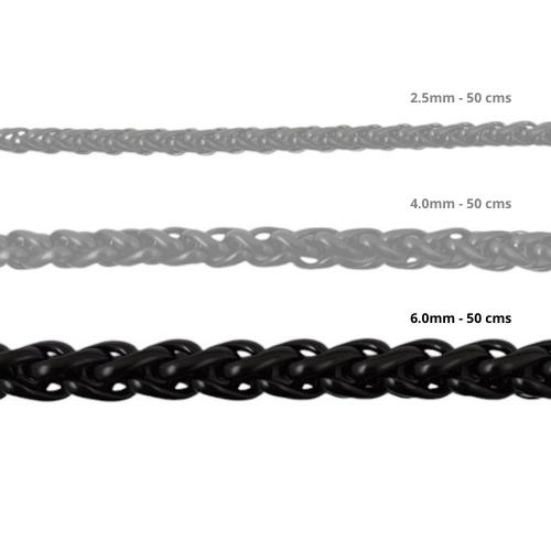 Cadena Acero inoxidable ESPIGA 6.0 - 50CM NEGRO