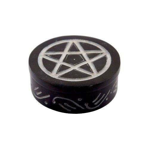 Caja 3" Piedra Negro Estrella cinco puntas REF 290 - Mod 07