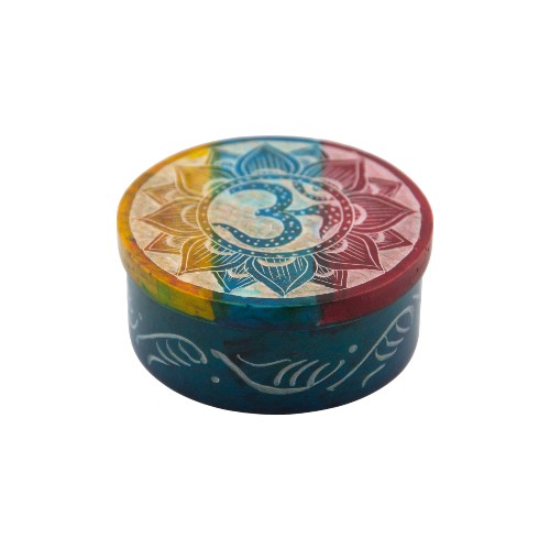 Caja 3" Piedra Turquesa chakra REF 290 - Mod 05