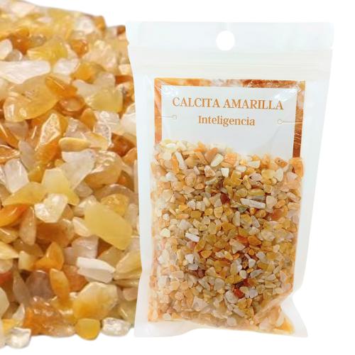 Calcita Amarilla Mineral Chip 120g
