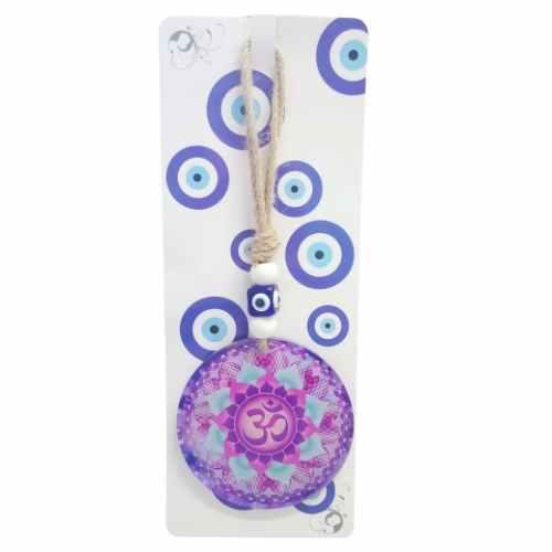 Colgador Cristal Ojo Turco 25cm - Símbolo OM