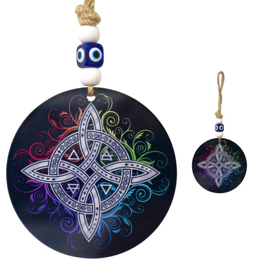 Colgador Ojo Turco Cristal Nudo de Brujas REF. 6