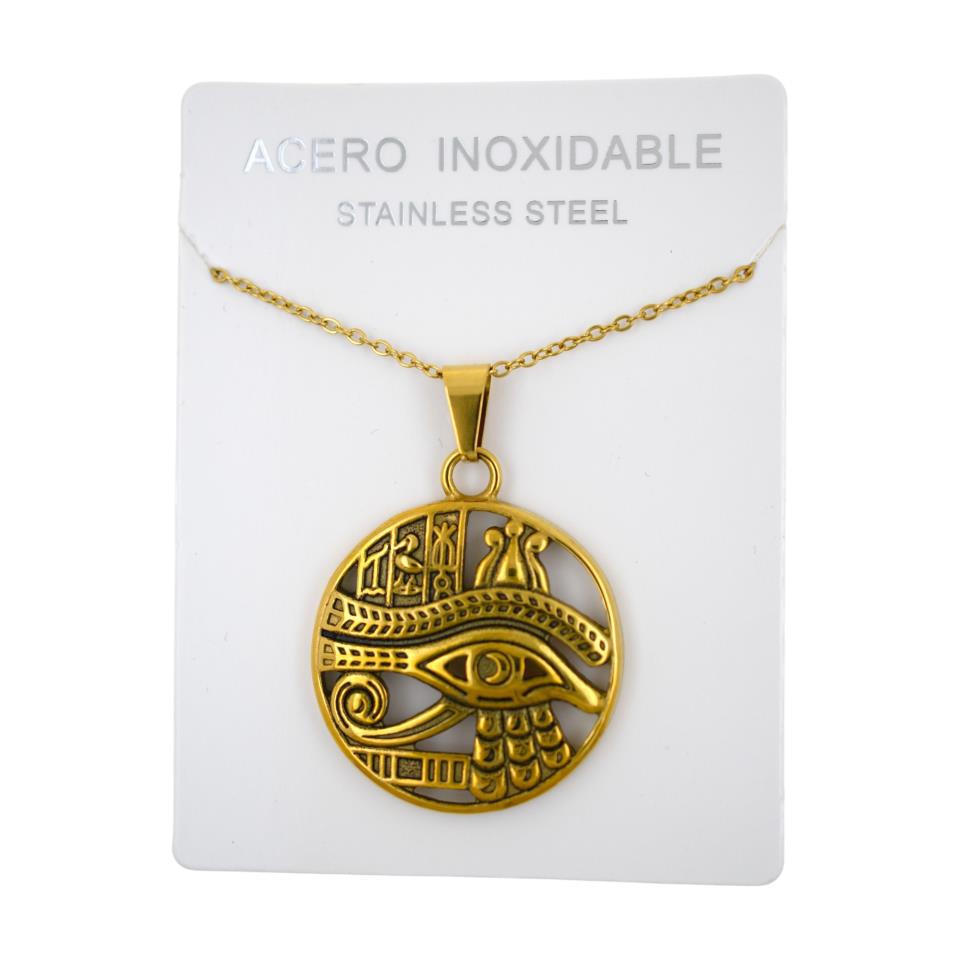Colgante Acero Dorado Ojo de Horus - 6