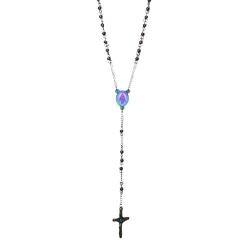 Colgante Acero Rosario VIRGEN 4mm - MULTICOLOR