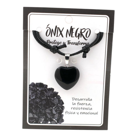 Colgante Corazón ÓNIX NEGRO 3