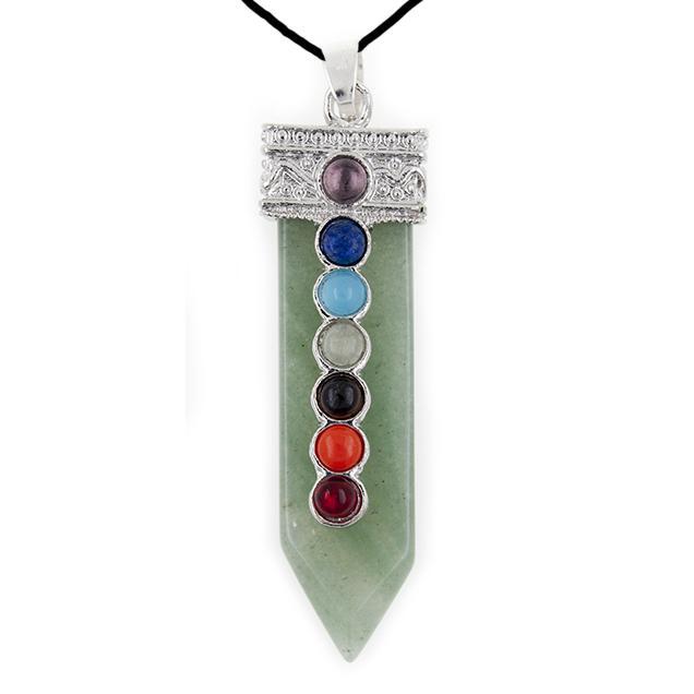 Colgante Flat 7 Chakras Aventurina eco REF 5