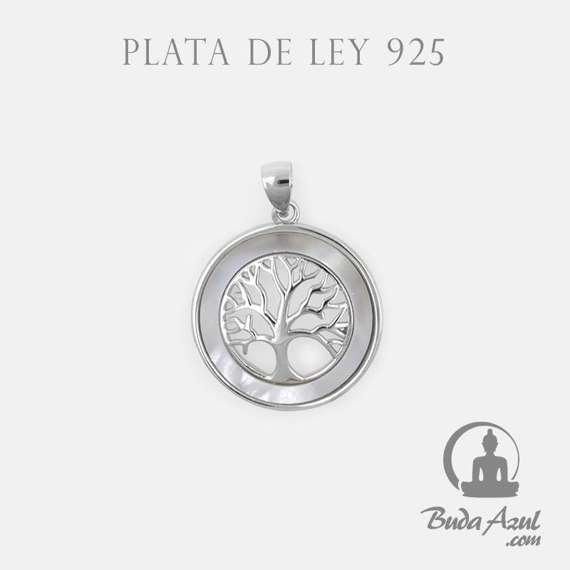 Colgante PLATA ARBOL DE LA VIDA CON NACAR REF. 890