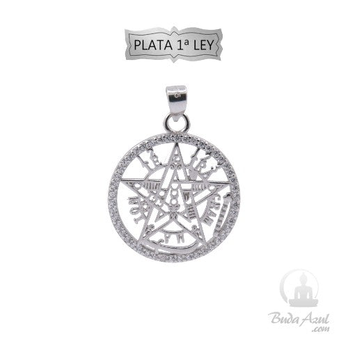Colgante Plata Ley Tetragramaton Circonitas REF590