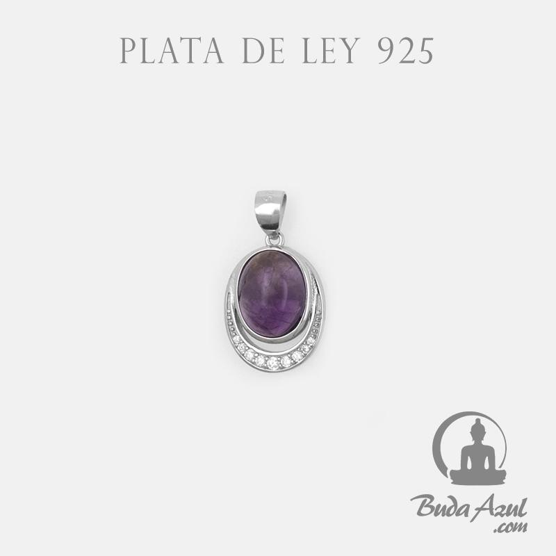 Colgante Plata OVALADO AMATISTA REF. 590