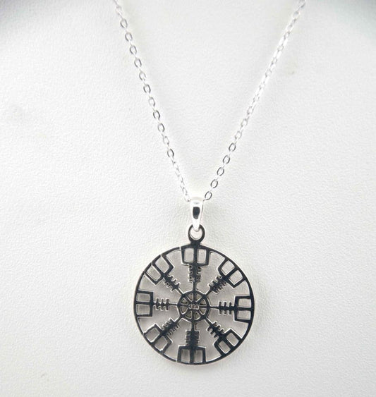 Colgante Plata de Ley 925 BRUJULA VIKINGA  REF 790