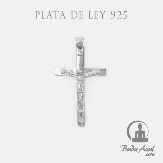 Colgante Plata de Ley 925 CRUZ CON CRISTO REF. 790