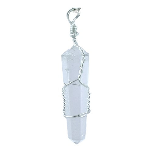 Colgante Wirerap Cuarzo Cristal REF 4