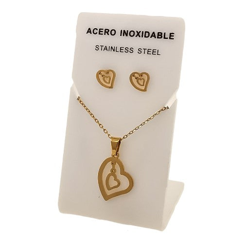 Conjunto Acero Dorado Mod. 04